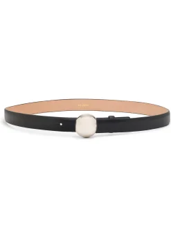 Sale St. John Ball Buckle Belt Black Silver