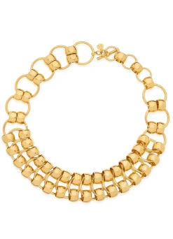Sale St. John Christina Caruso Link Necklace Gold