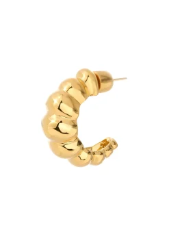 Online St. John Christina Caruso Tufted Hoop Earring Gold