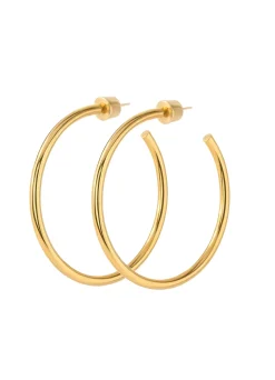 St. John Christina Caruso Wire Hoop Earring Gold