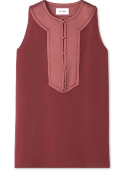 Online St. John Crepon Bib Shell Cranberry