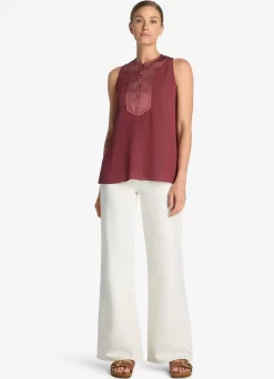 Online St. John Crepon Bib Shell Cranberry