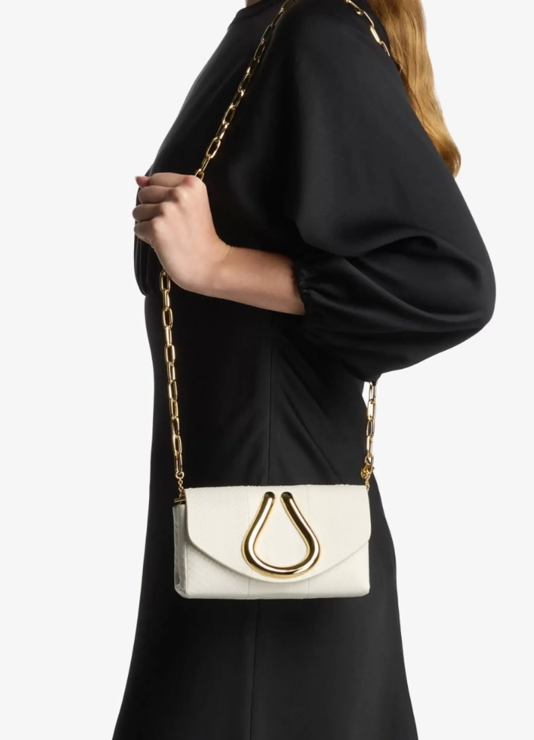 Online St. John Elaphe Water Snake Micro Handbag White