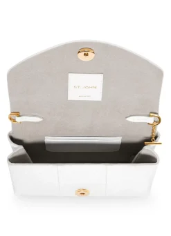 Online St. John Elaphe Water Snake Micro Handbag White