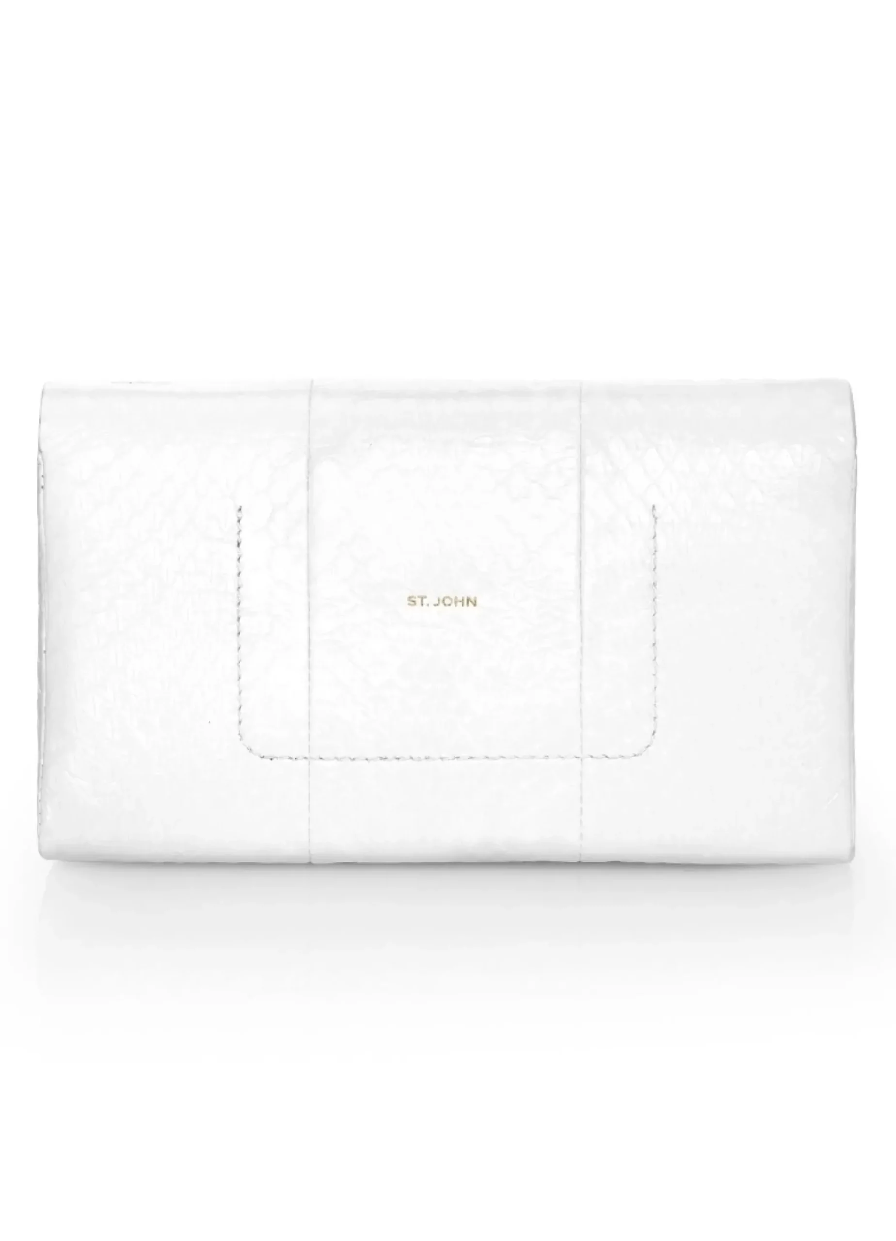 Online St. John Elaphe Water Snake Micro Handbag White