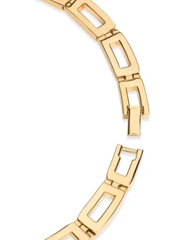 Hot St. John Geo Cut Out Necklace Gold