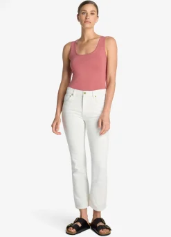 St. John Jersey Knit Tank Rouge