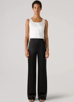 Sale St. John Kate Elastic Back Waistband Pant Midnight