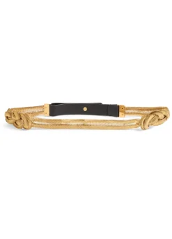 Clearance St. John Knotted Snake Chain Belt Polished Gold