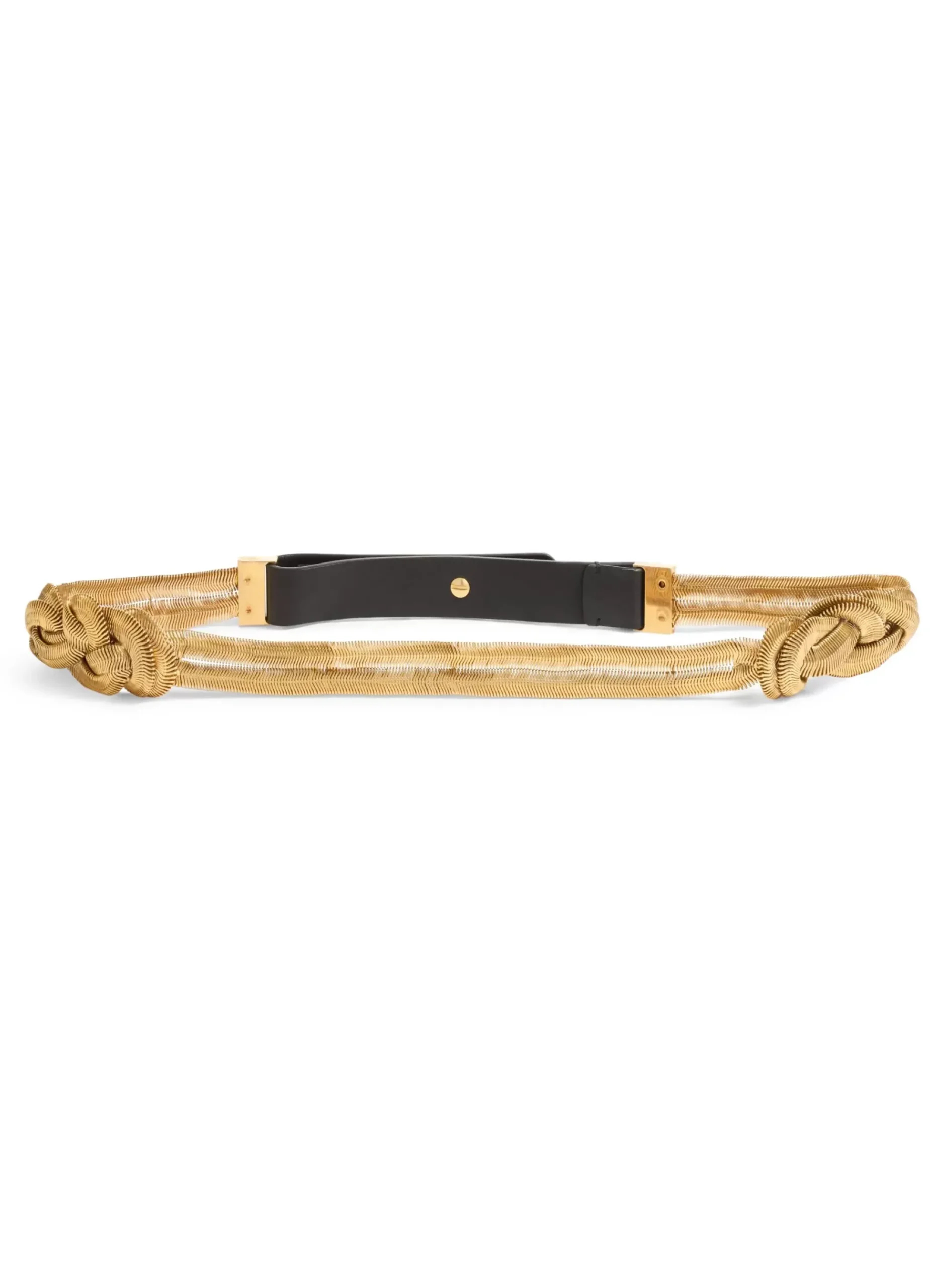 Clearance St. John Knotted Snake Chain Belt Polished Gold
