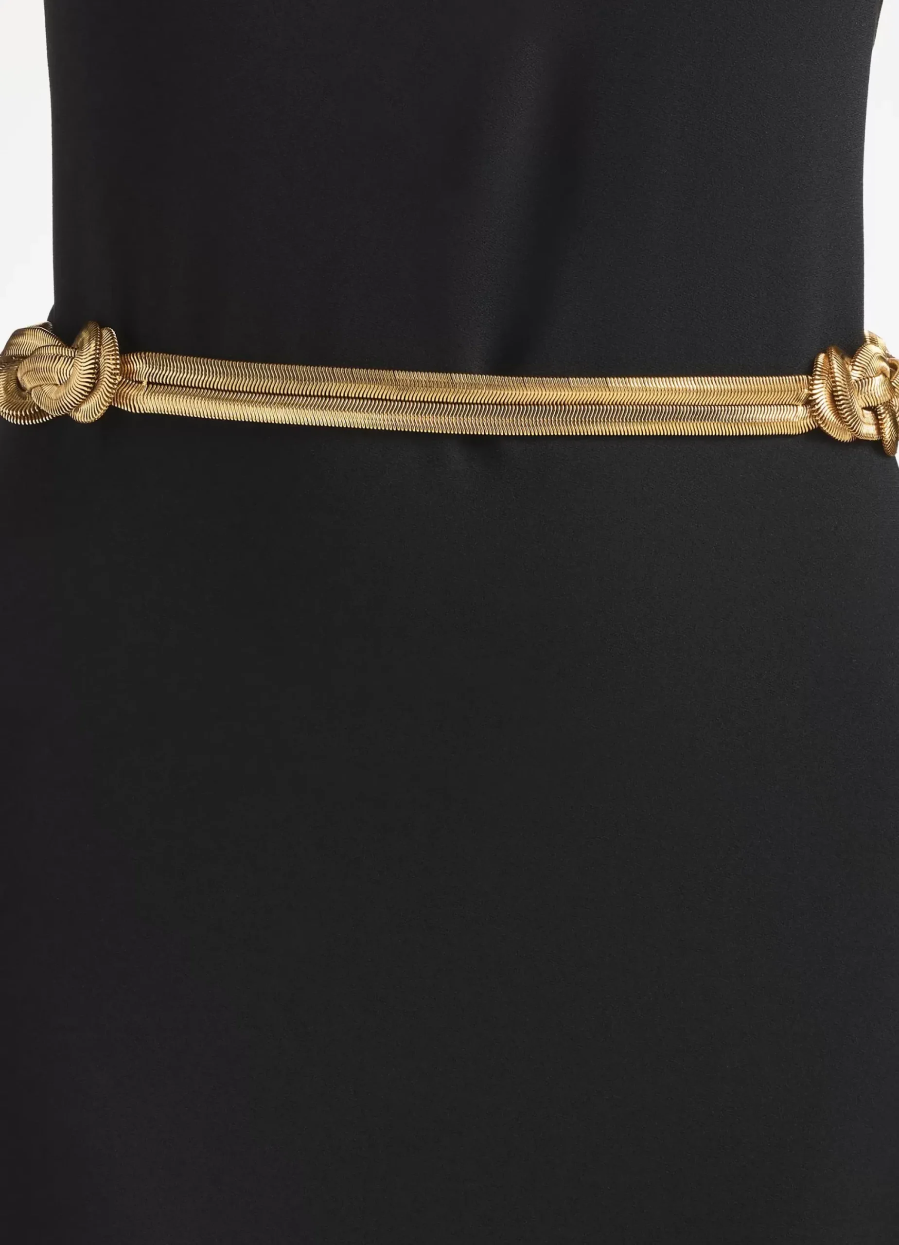 Clearance St. John Knotted Snake Chain Belt Polished Gold