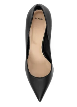 Outlet St. John Leather Pump Black