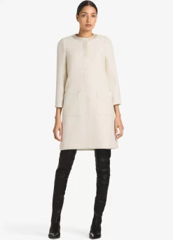 Outlet St. John Light Sequin Knit Jacket Ecru