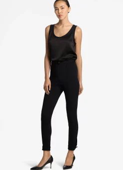 Outlet St. John Lightweight Satin Shell Black