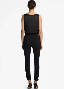 Outlet St. John Lightweight Satin Shell Black