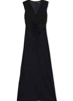 New St. John Liquid Jersey Gown Black