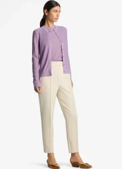 Discount St. John Lurex Jersey Knit Cardigan Amethyst