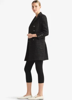 Sale St. John Metallic Bouclette Tweed Jacket Black Multi
