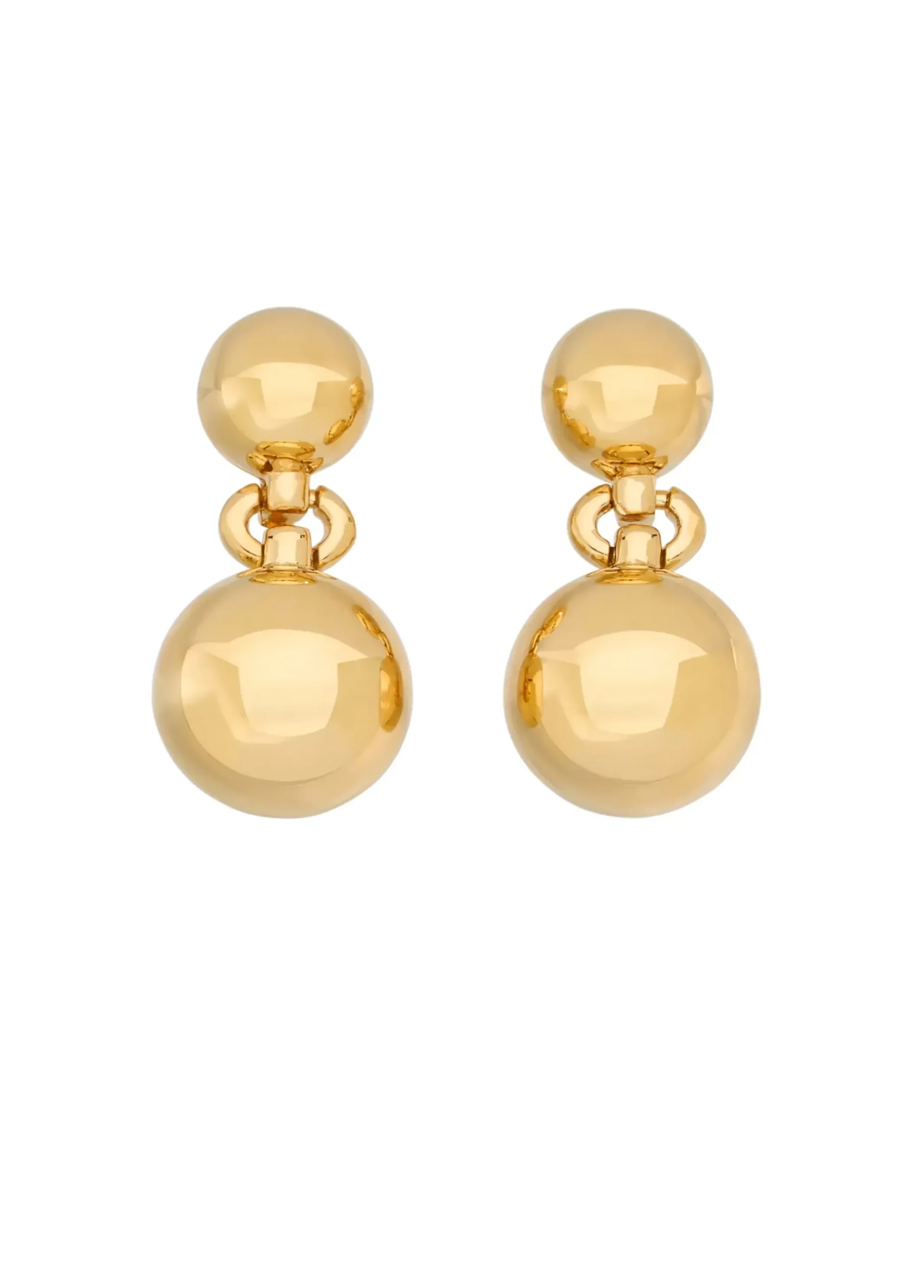 Discount St. John Round Drop Earrings Gold
