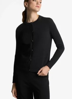 Sale St. John Santiago Knit Cardigan Black