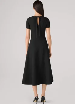 Online St. John Short Sleeve Dress Black