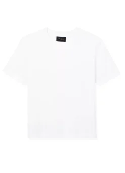 New St. John Short Sleeve Jersey Top White
