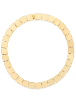 New St. John Solid Geo Necklace Gold