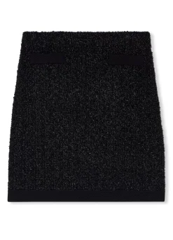 Best St. John Sparkly Stretch Knit Skirt Black Multi
