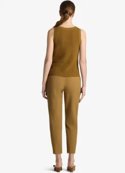 Online St. John Square Neck Rib Knit Shell Hazel