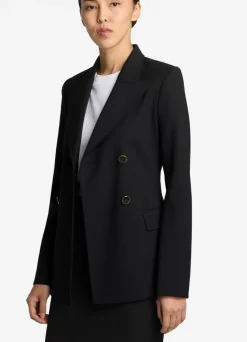 Outlet St. John Stretch Crepe Suiting Skirt Black