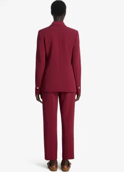 Sale St. John Stretch Italian Knit Cady Jacket Raspberry