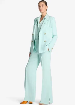 Clearance St. John Stretch Italian Knit Cady Jacket Mint