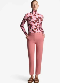 New St. John Stretch Italian Knit Cady Pant Rouge