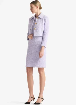 Outlet St. John Textured Eyelash Knit Jacket LLIM