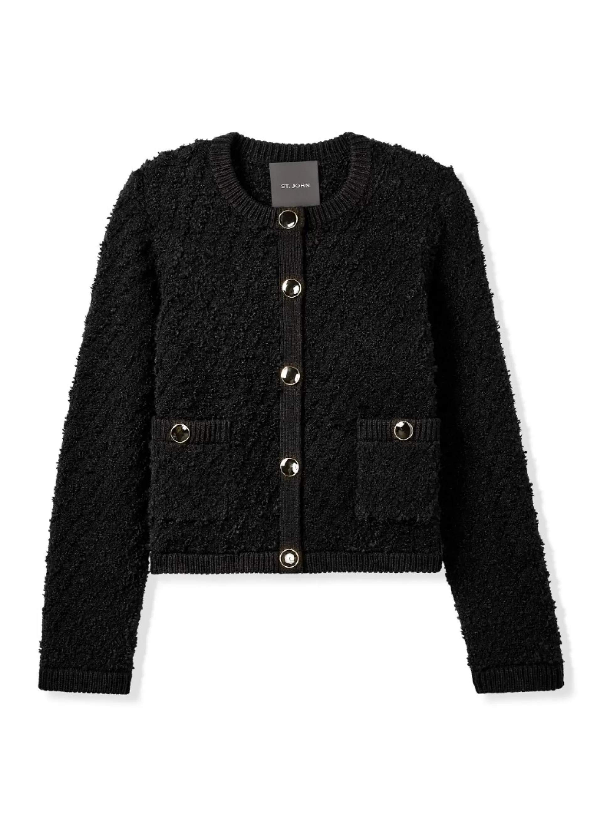 St. John Boucle Pocket Cardigan | SWEATERS