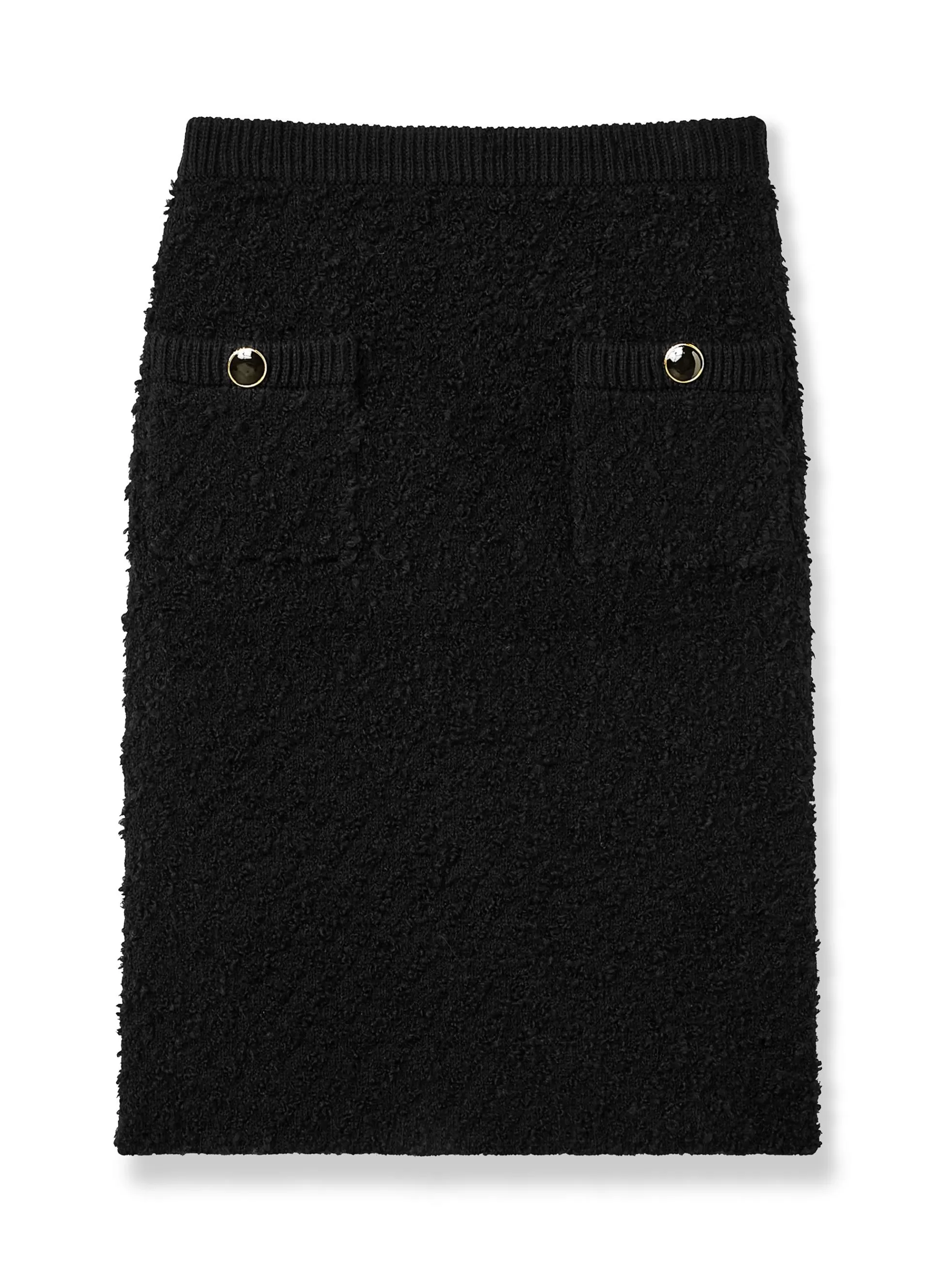 St. John Boucle Twill Skirt with Pockets | SKIRTS