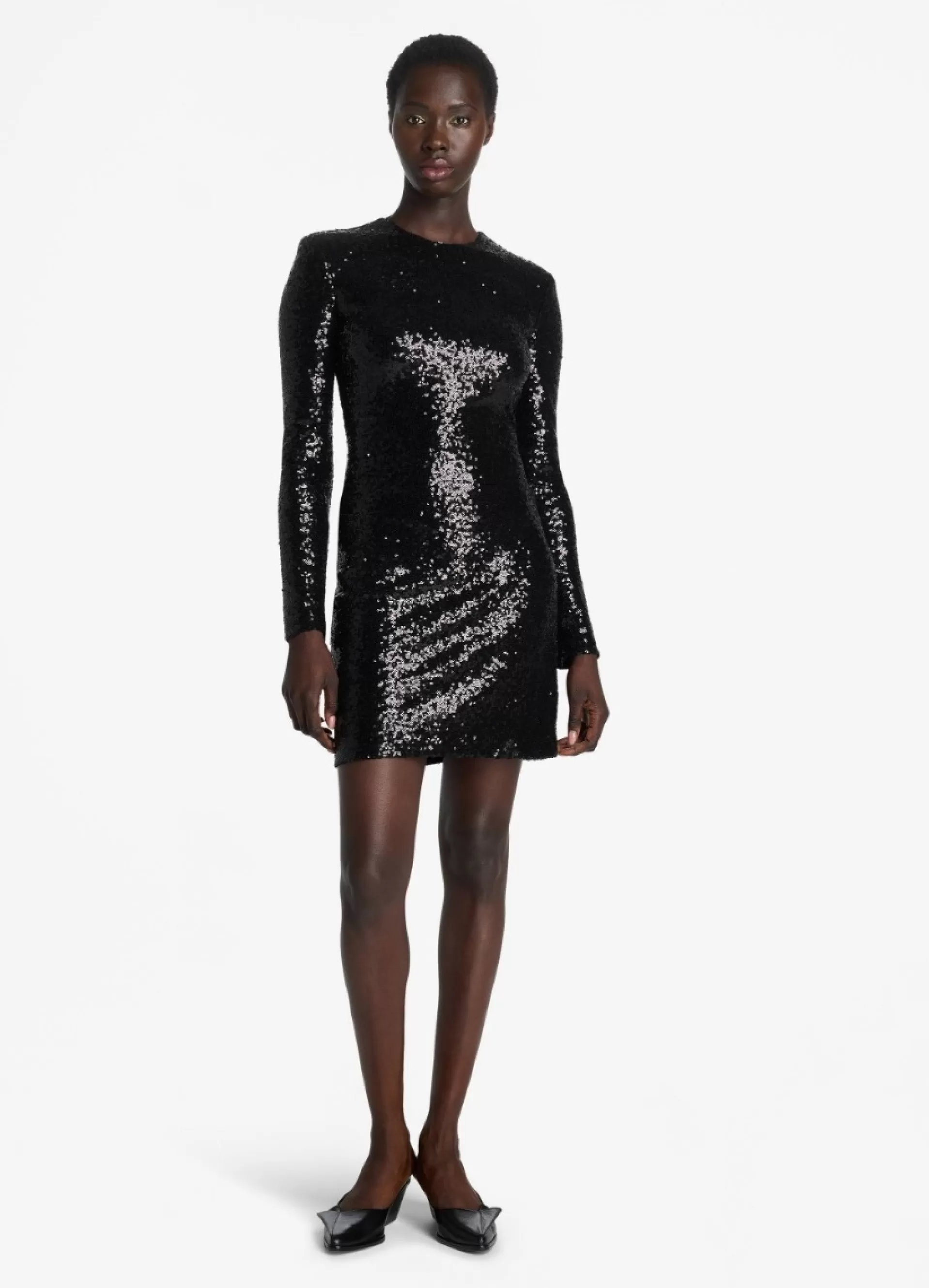 St. John Crushed Sequin Jersey Dress | EVENING WEAR | DRESSES