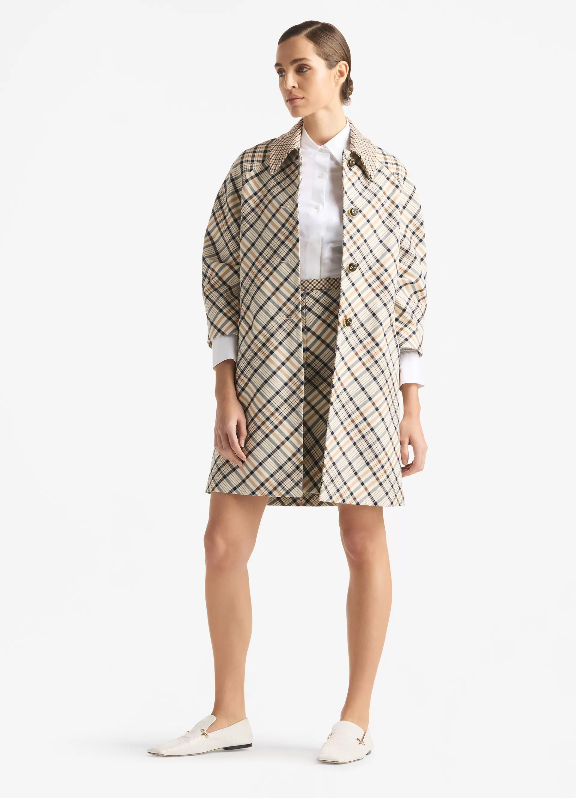 St. John Double Face Check Jacket | JACKETS
