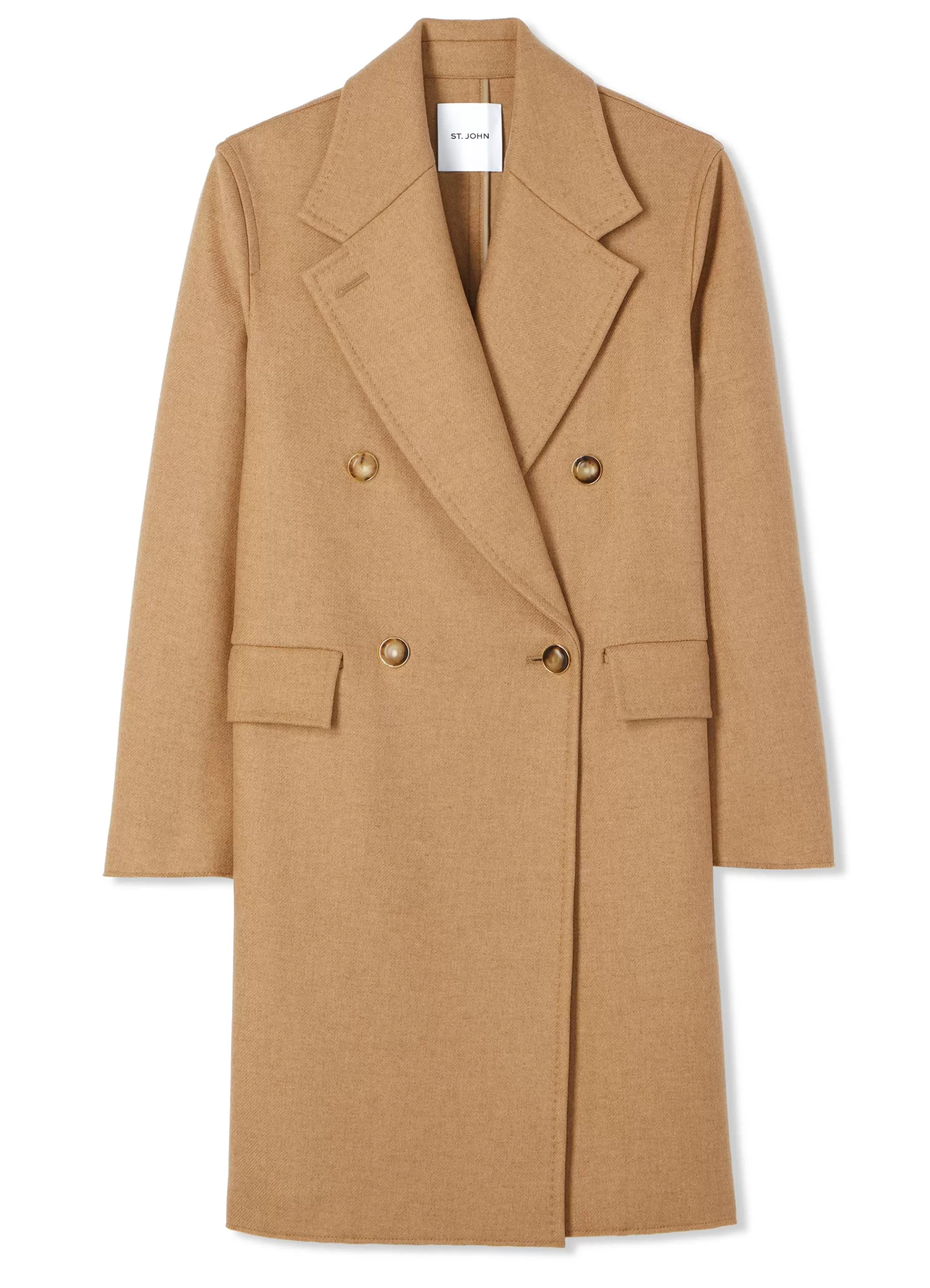 St. John Double-Face Wool and Cashmere Blend Coat | COATS