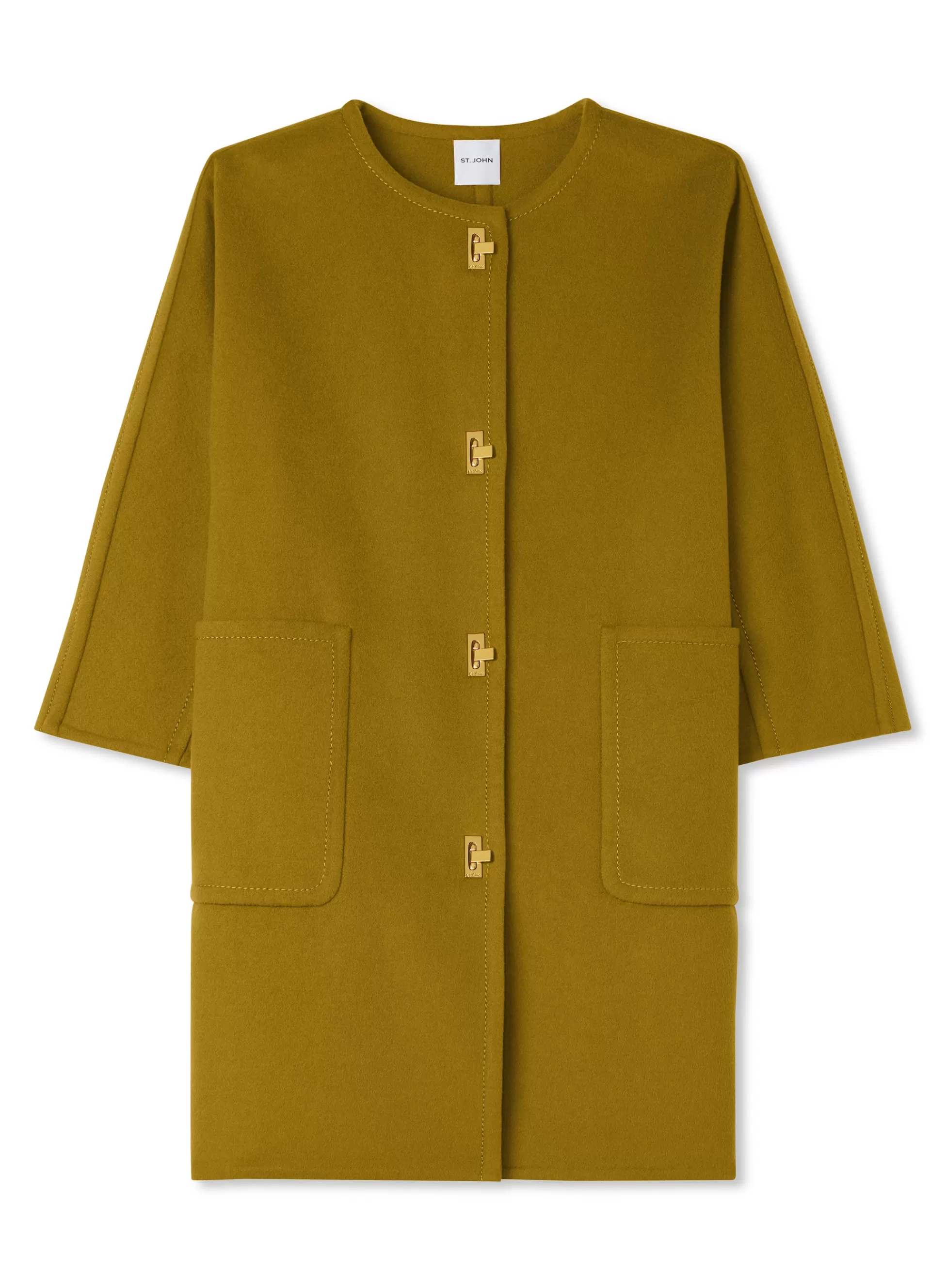 St. John Doubleface Wool and Cashmere Blend Jacket | ELEVATED ESSENTIALS | JACKETS & COATS