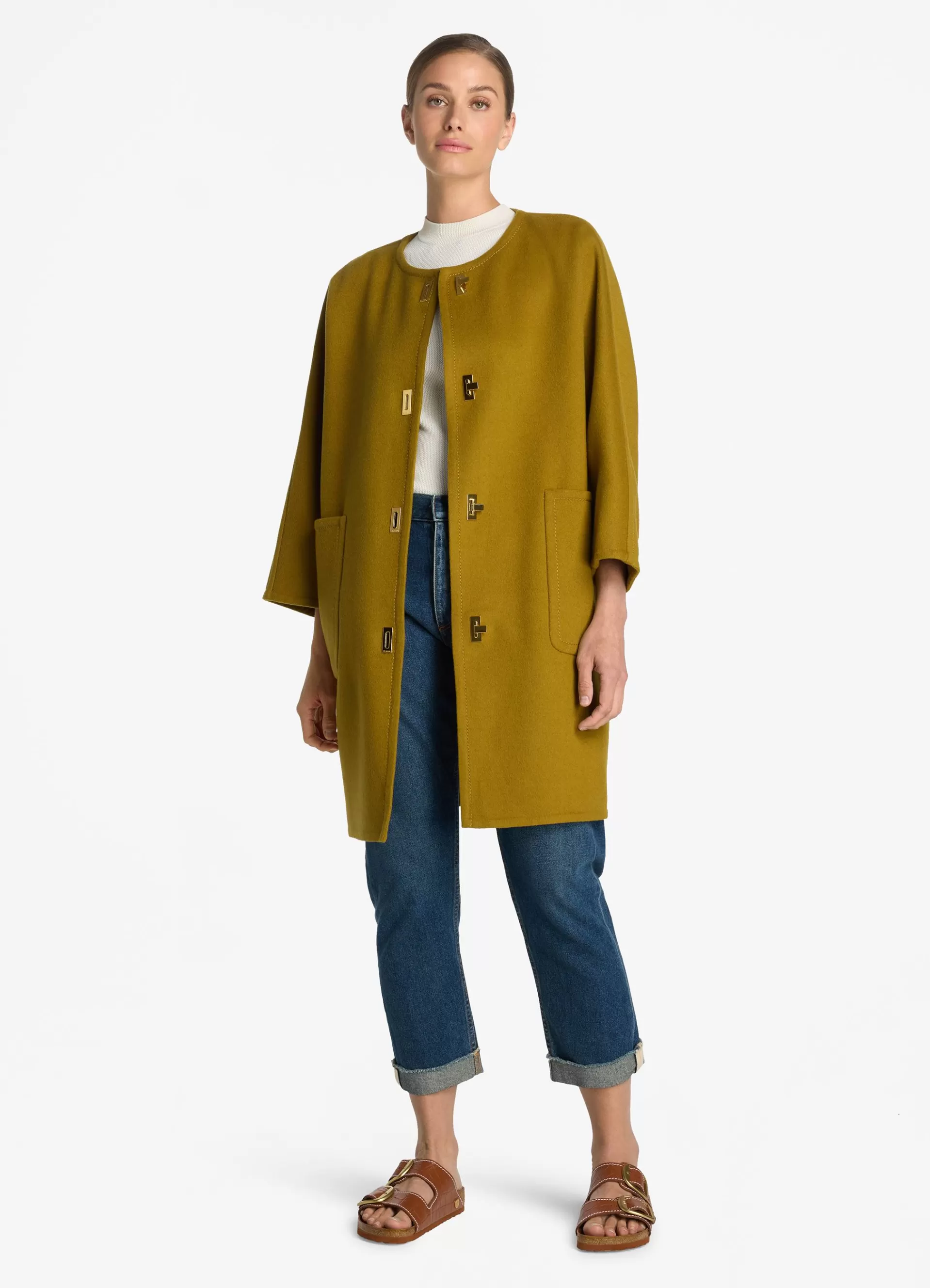 St. John Doubleface Wool and Cashmere Blend Jacket | ELEVATED ESSENTIALS | JACKETS & COATS