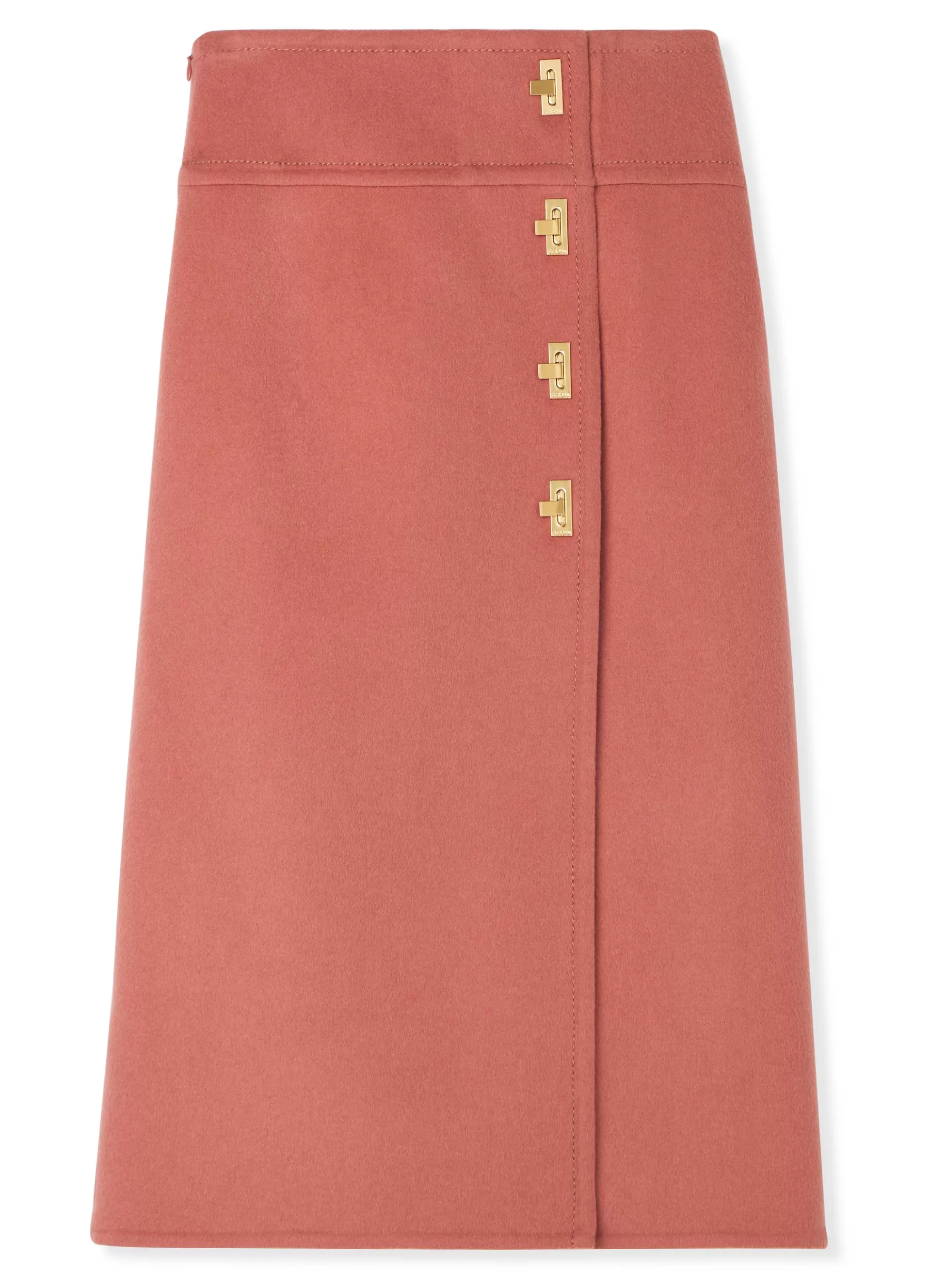 St. John Doubleface Wool and Cashmere Blend Skirt | COORDINATING SETS | ELEVATED ESSENTIALS