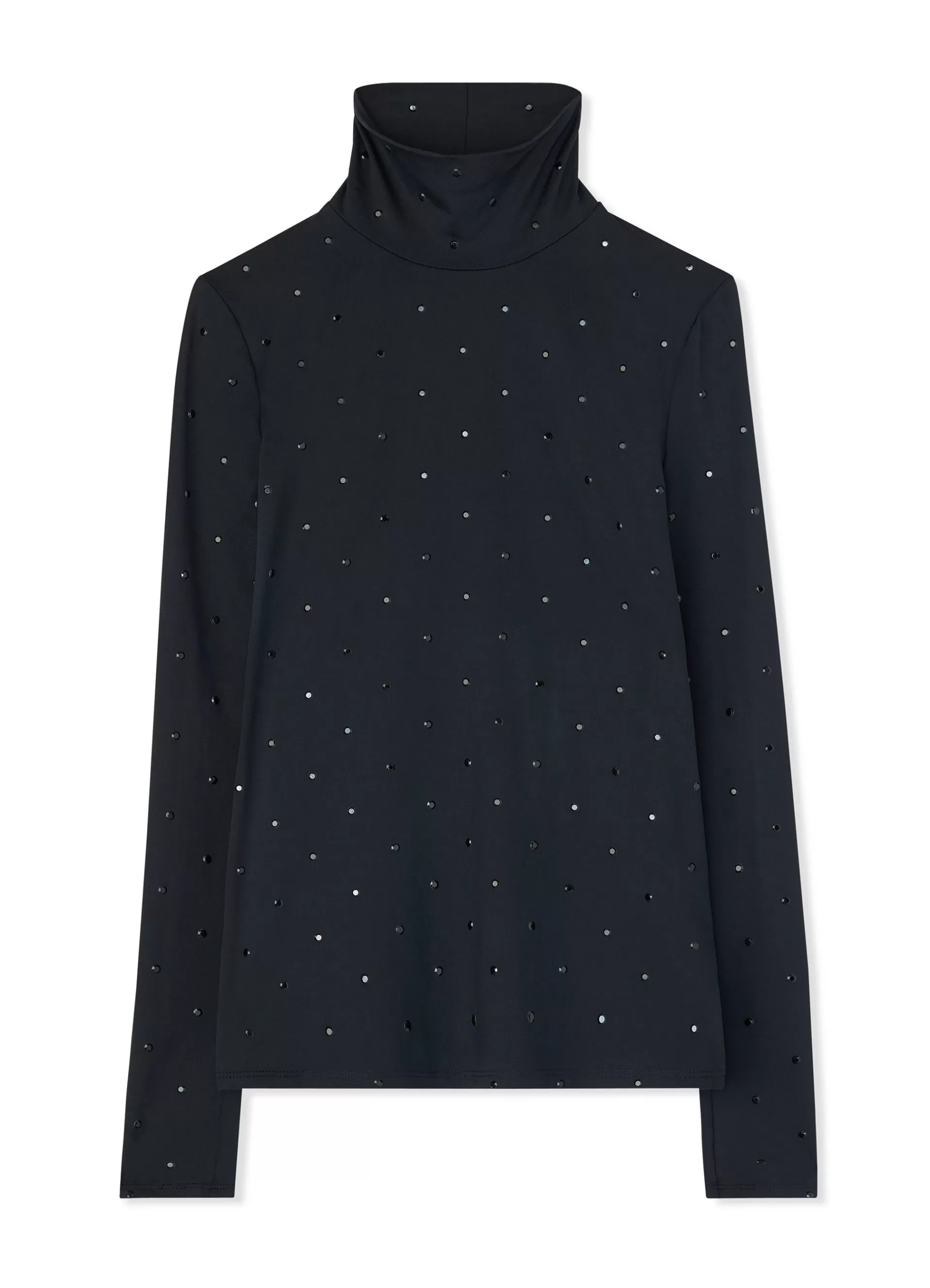 St. John Embellished Nuda Turtleneck Top | EVENING WEAR | TOPS & SHELLS
