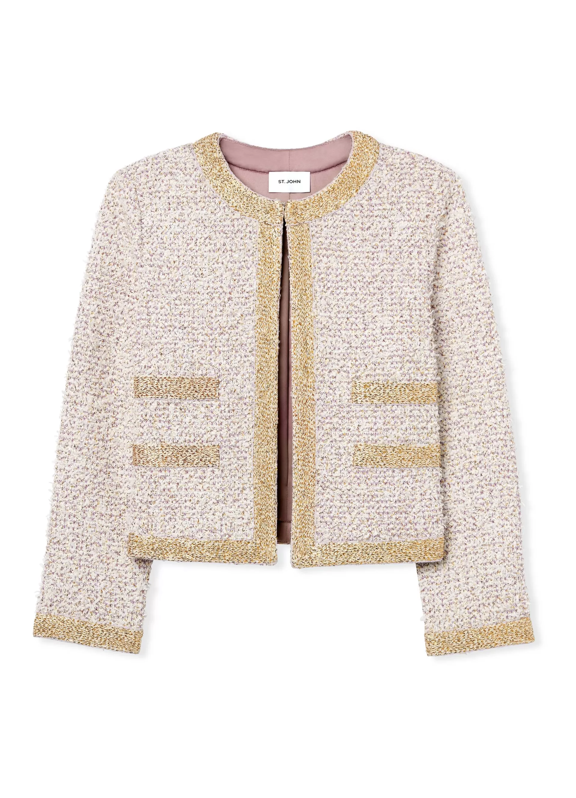 St. John Eyelash Sequin Tweed Jacket | LIGHT JACKETS | JACKETS