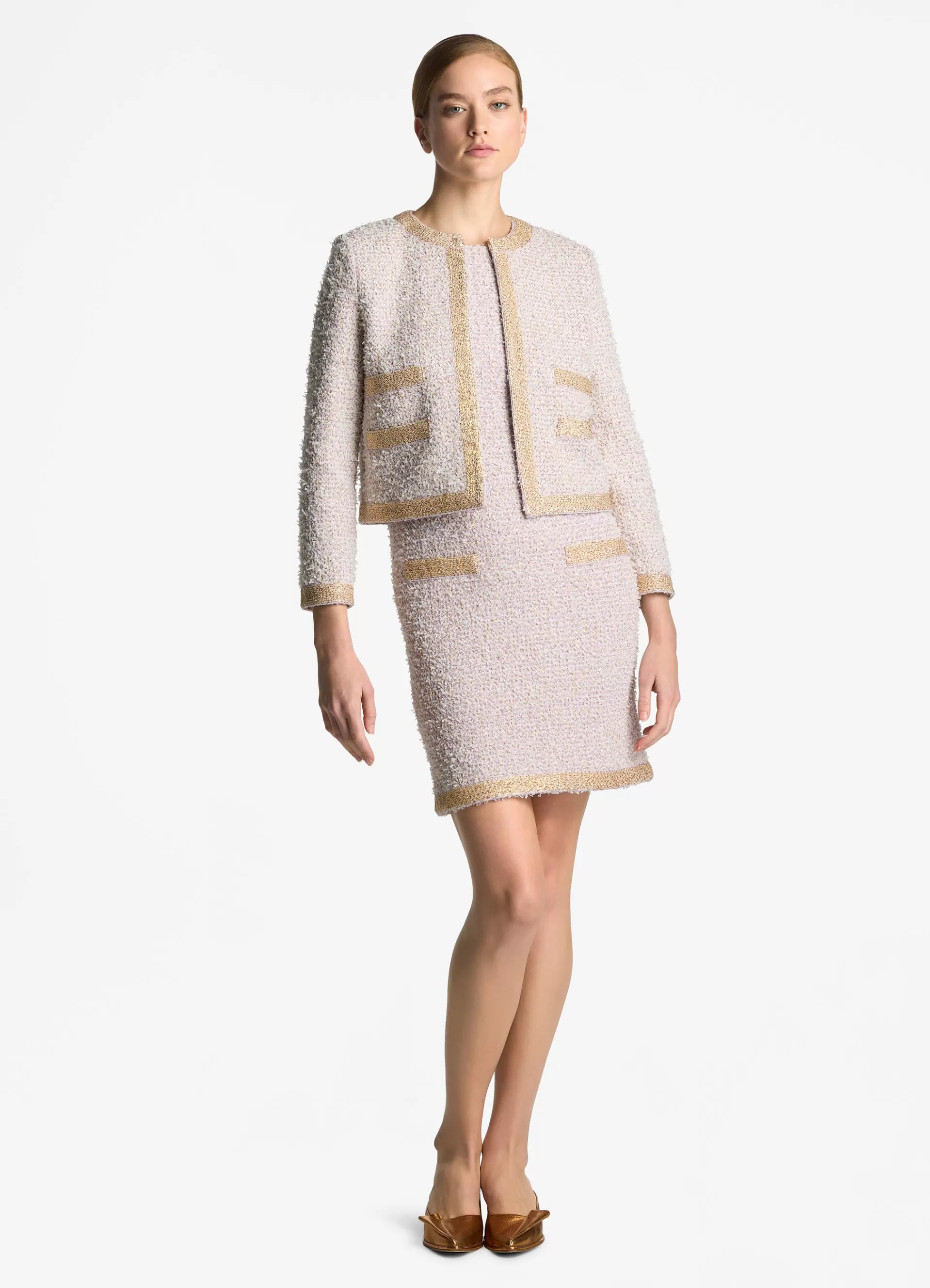 St. John Eyelash Sequin Tweed Jacket | LIGHT JACKETS | JACKETS