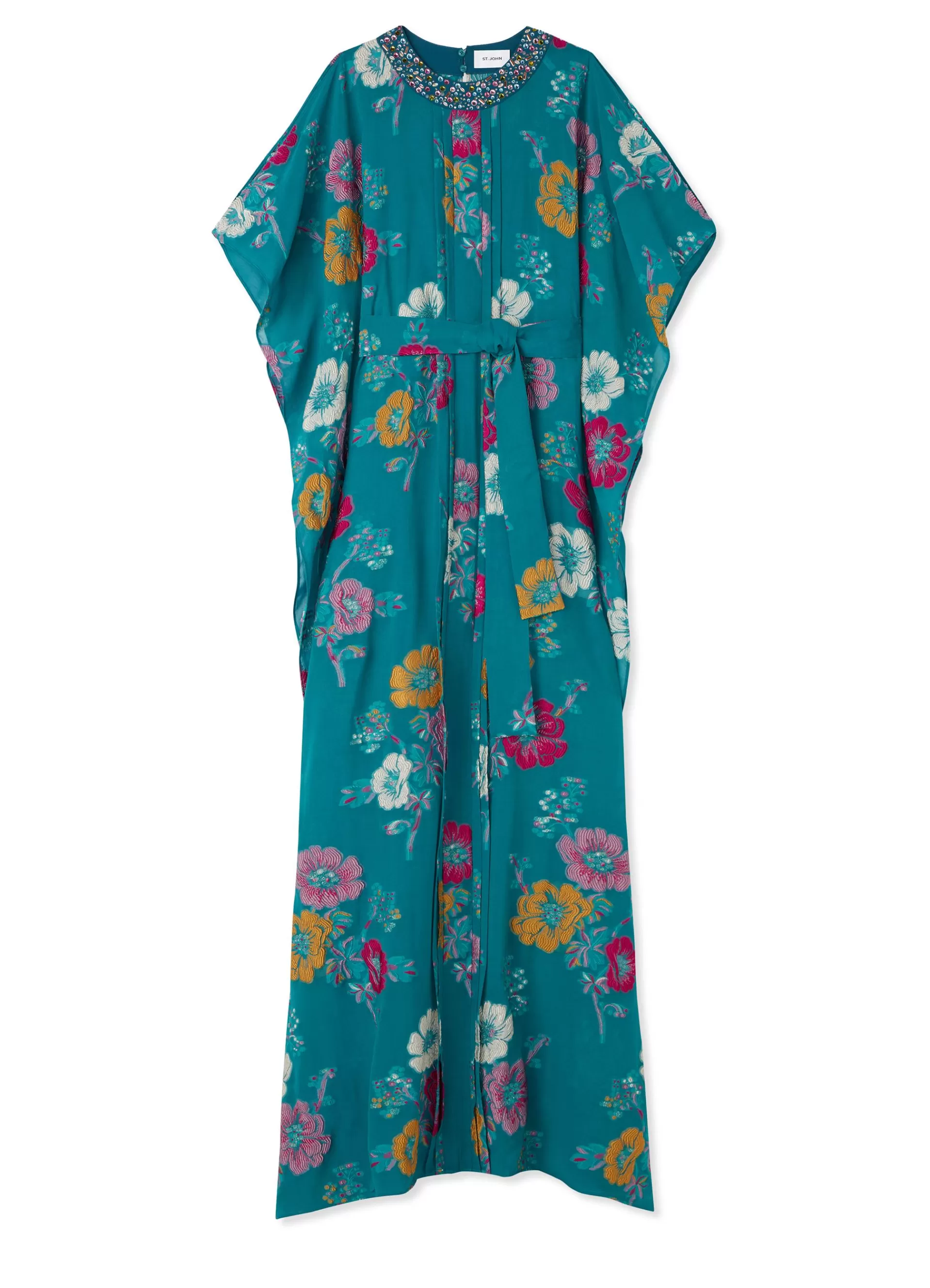 St. John Floral Fil Coupé Kaftan Gown | EVENING GOWNS | FORMAL & EVENING WEAR