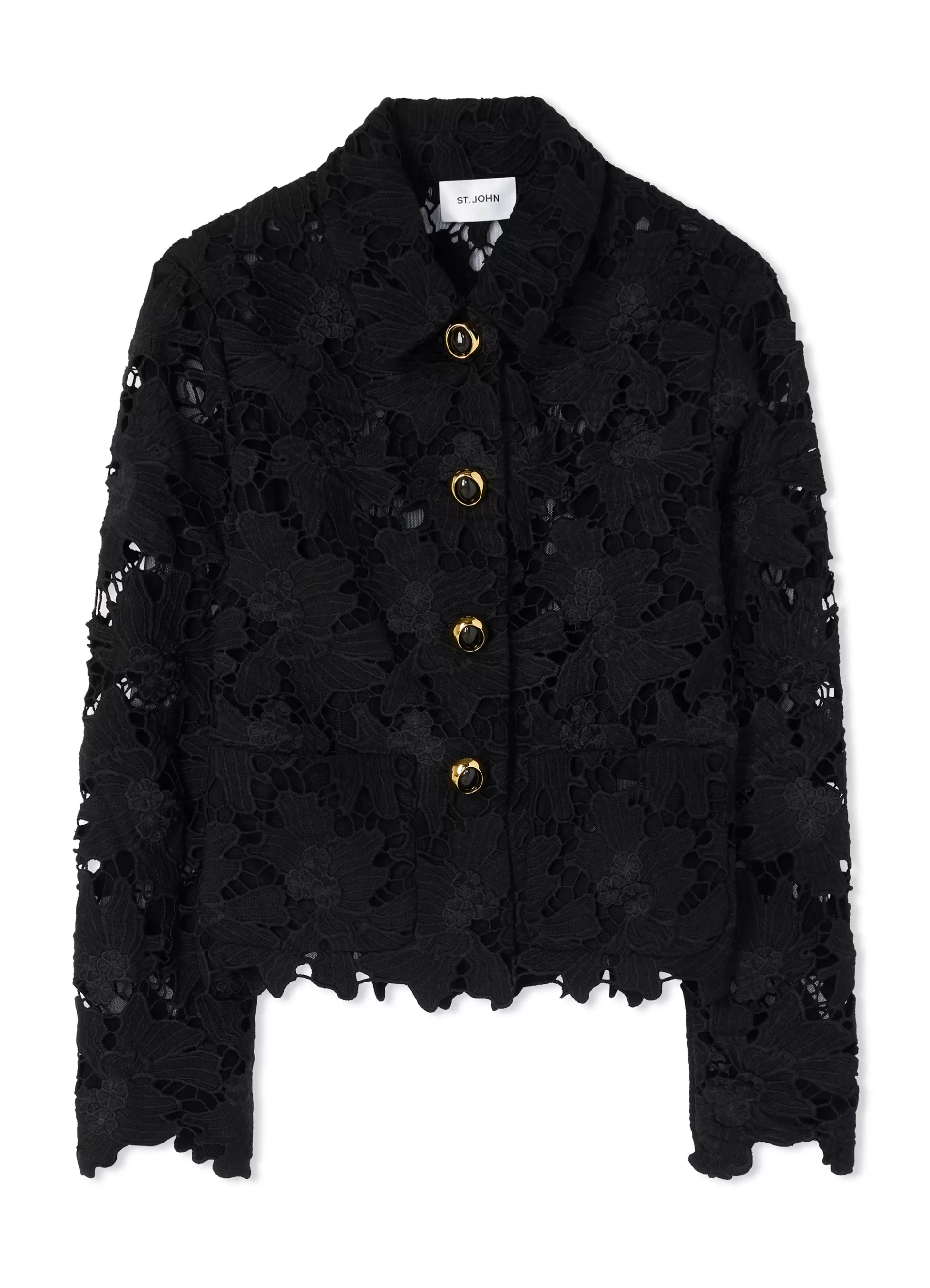 St. John Floral Guipure Lace Jacket | LIGHT JACKETS | JACKETS