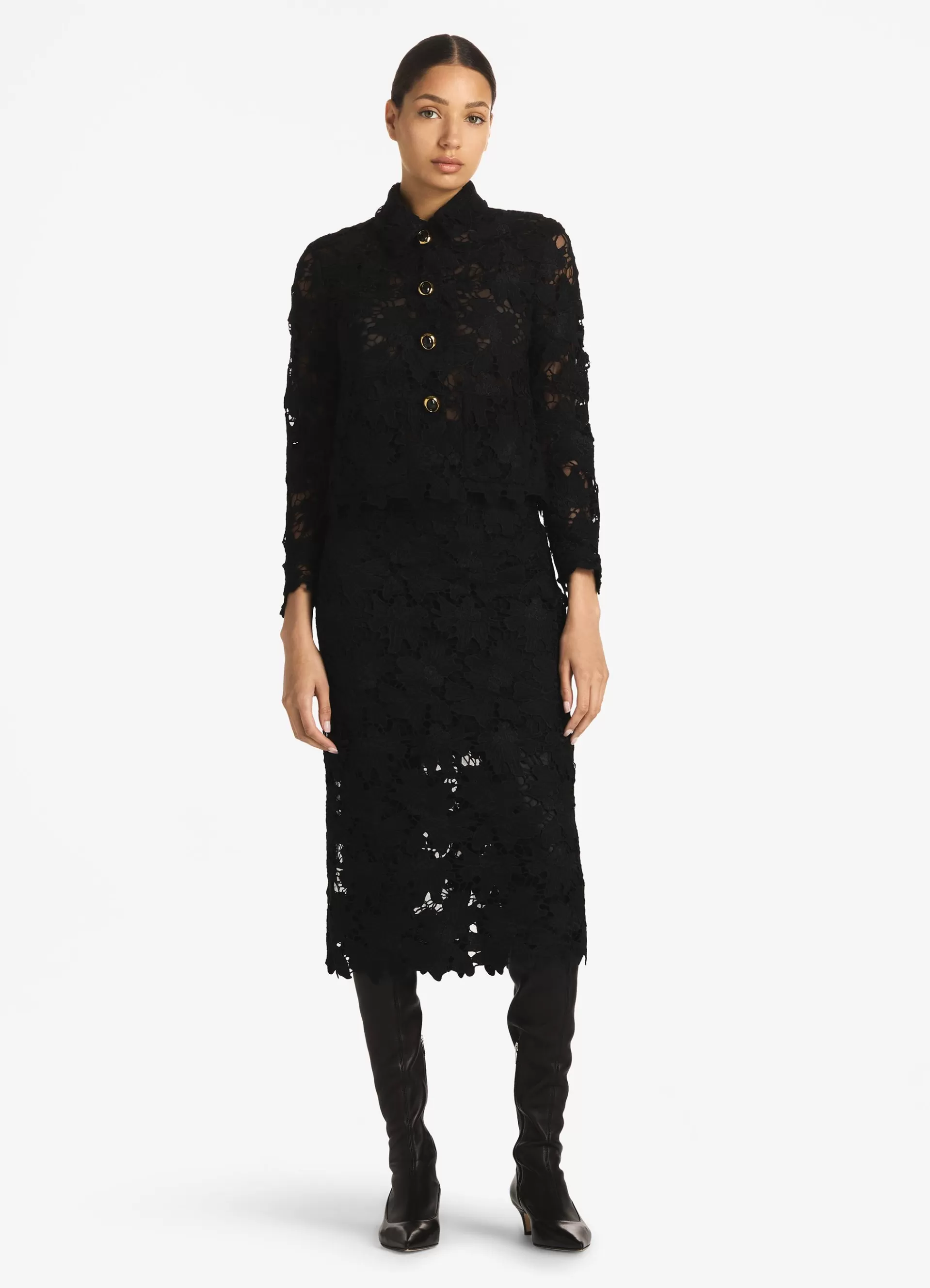 St. John Floral Guipure Lace Jacket | LIGHT JACKETS | JACKETS