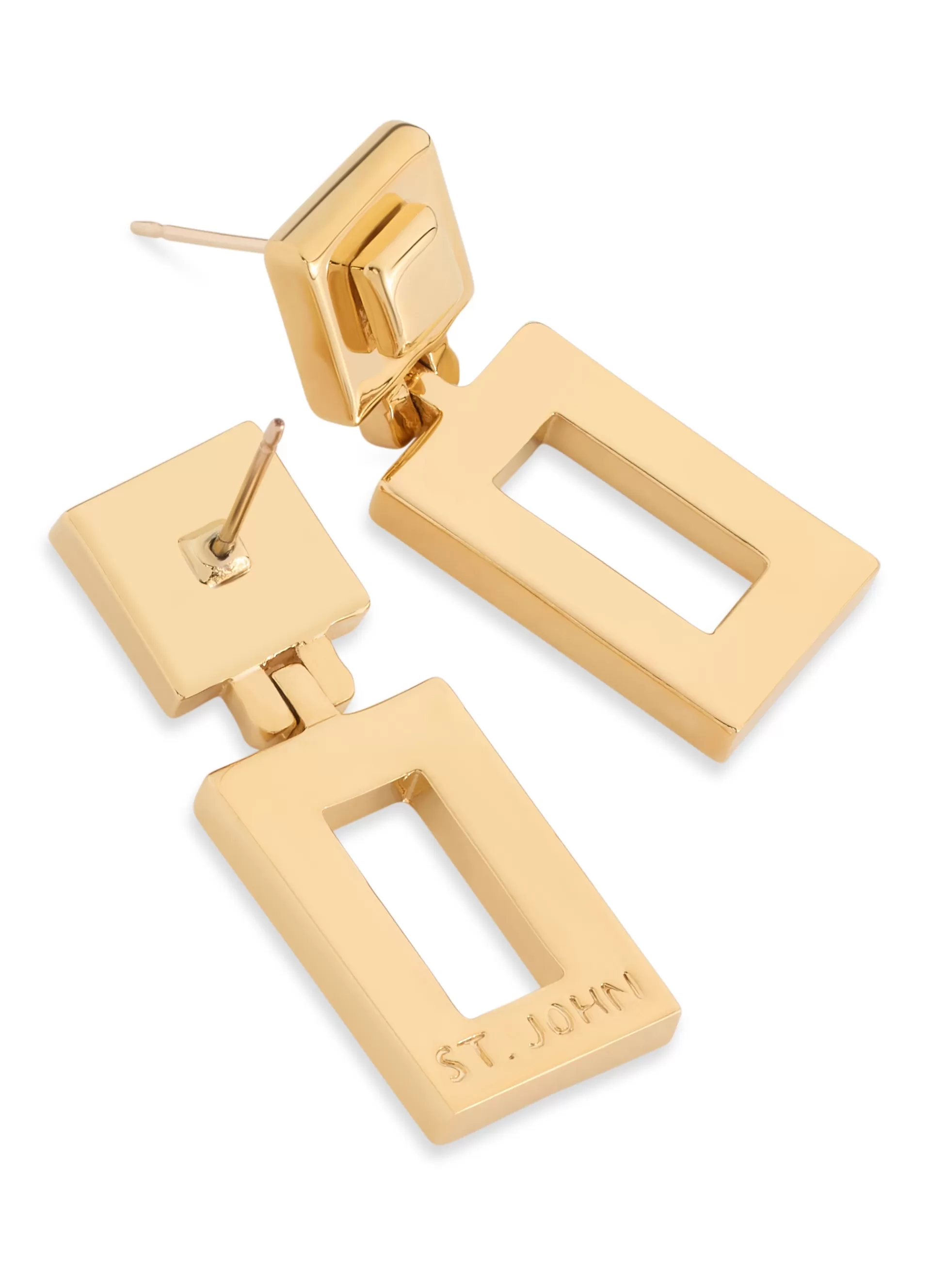 St. John Geo Cut Out Earrings | JEWELRY