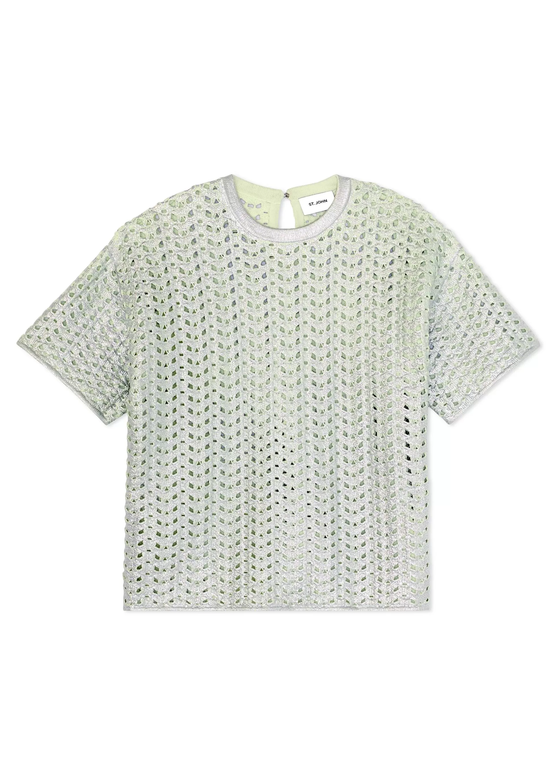 St. John Lacquered Crochet Knit Top | COORDINATING SETS | MATCHING SETS